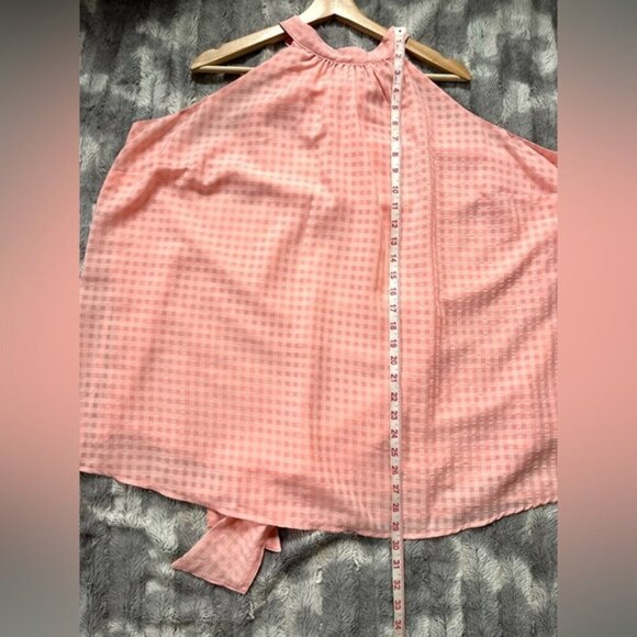 Torrid Clip Chiffon Mock Neck Halter Size 3X - Picture 5 of 11